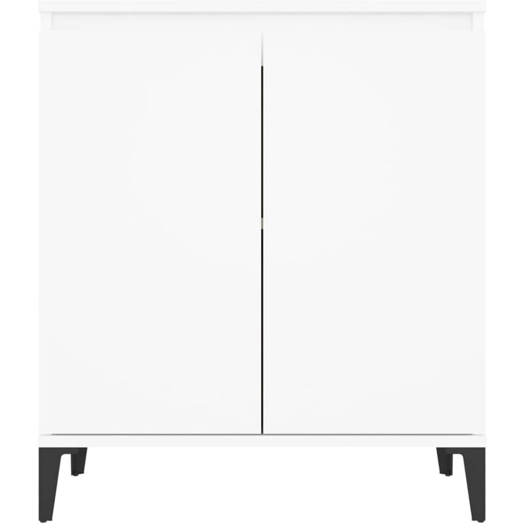 Sideboard mit 2 Tueren, einem Metallgestell und Schubladen