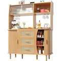 Sideboard mit gerundeten Konturen und verstellbaren Ablagen