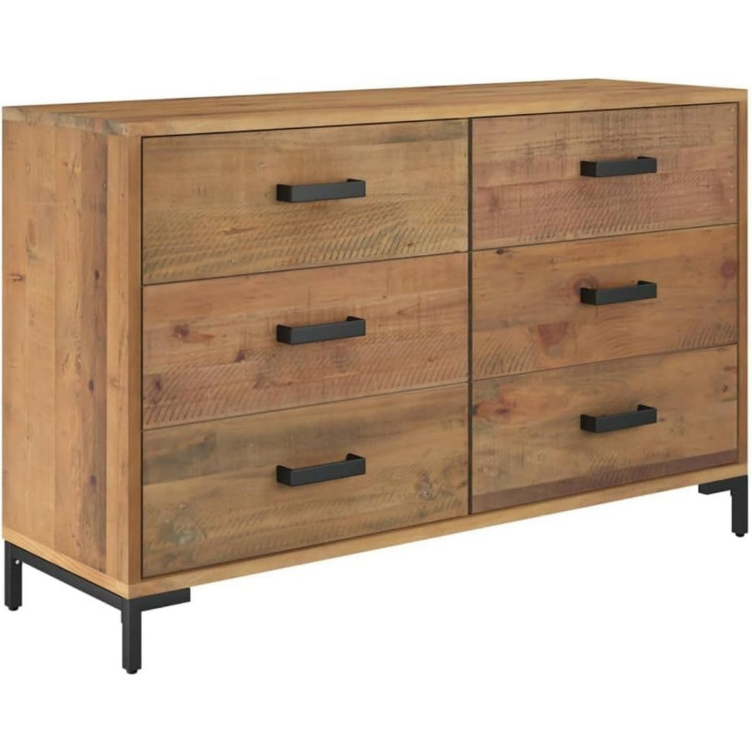 Sideboard mit einem Metallgestell und 6 Schubladen