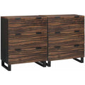 Sideboard aus Massivholz in Nussbaumbraun