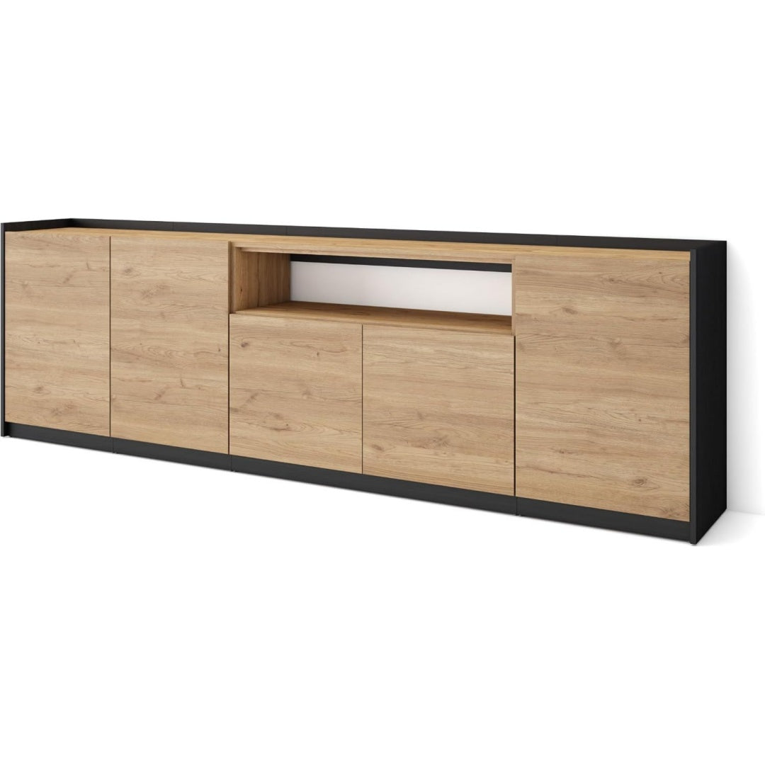 Der Hochschrank setzt auf 5 Tueren
