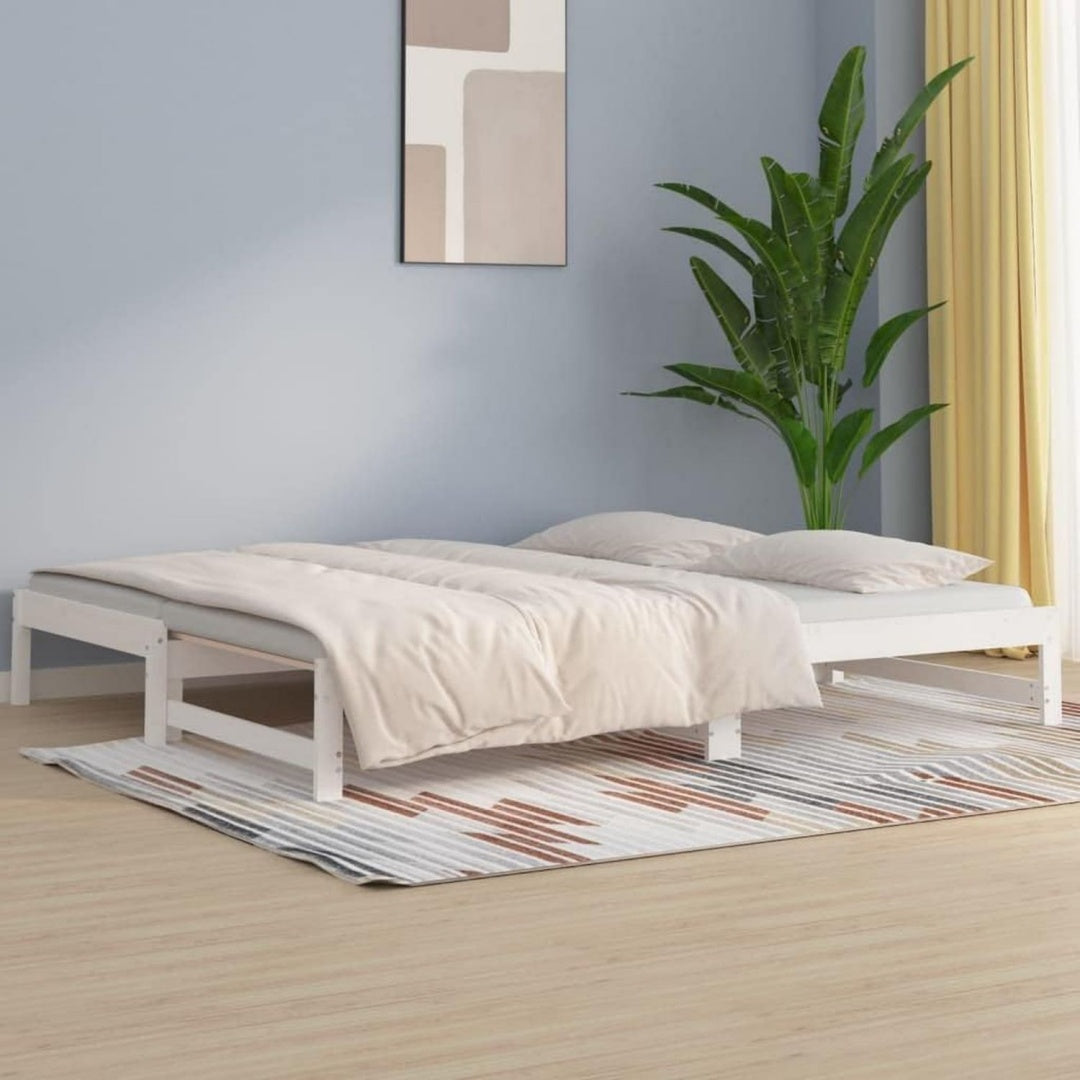 Das Bettgestell nimmt mit 205.5 x 161 x 30 cm Gestalt an